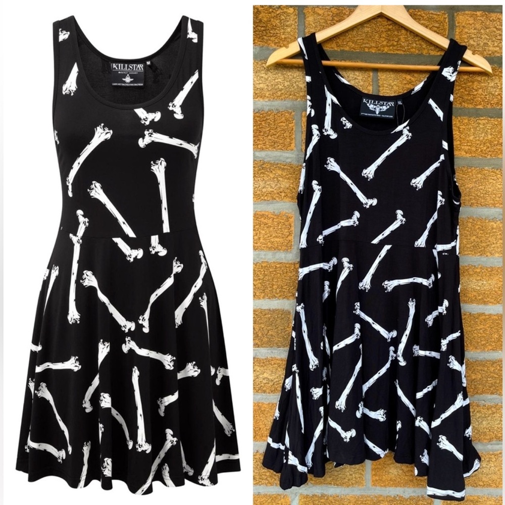 RARE Discontinued Killstar Boney Skater Dress XL